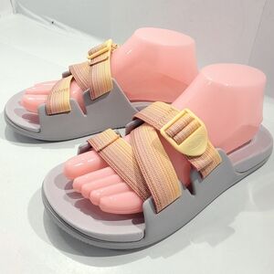 CHACO WOMEN'S RISING SUNSET CHILLOS SLIDE SANDAL SIZE 8